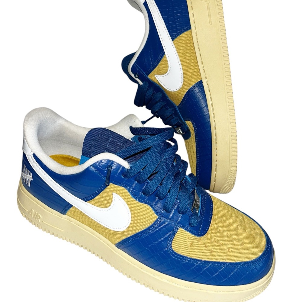 Nike Air Force 1 Low SP Undefeated 5 On It Blue Yellow Croc Men's